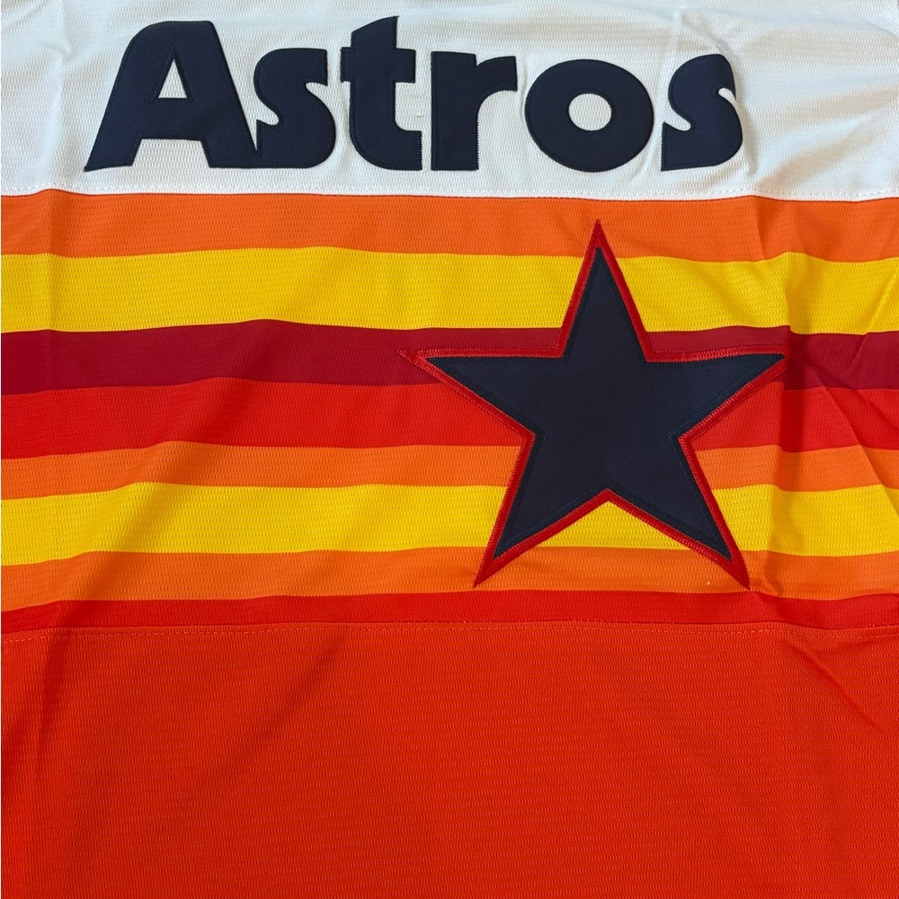 Nolan Ryan Houston Astros Throwback Nike Cooperstown Jersey Adult Size Large NWT - Picture 3 of 4